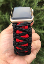 Cargar imagen en el visor de la galería, Paracord Watch Band compatible with Apple Watch Series 1, 2, 3, 4, 5, 6, 7 & SE (watch not included)