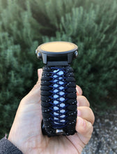 Charger l'image dans la galerie, Paracord watch band compatible with Garmin Approach S12/S40/S42, D2 Air/X10, Vivoactive, Venu, Vivomove, Forerunner 55/245/255/645/745 (watch not included)