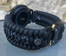 Load image into Gallery viewer, Samsung Galaxy Watch Band, Galaxy 42mm, Galaxy 46mm, Gear S3 Frontier, Gear S3 Classic, Gear Sport, 550 Paracord Watch Band.