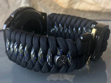 Load image into Gallery viewer, Samsung Galaxy Watch Band, Galaxy 42mm, Galaxy 46mm, Gear S3 Frontier, Gear S3 Classic, Gear Sport, 550 Paracord Watch Band.