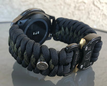 Load image into Gallery viewer, Samsung Galaxy Watch Band, Galaxy 42mm, Galaxy 46mm, Gear S3 Frontier, Gear S3 Classic, Gear Sport, 550 Paracord Watch Band.