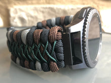 Load image into Gallery viewer, Samsung Galaxy Watch Band, Galaxy 42mm, Galaxy 46mm, Gear S3 Frontier, Gear S3 Classic, Gear Sport, 550 Paracord Watch Band.