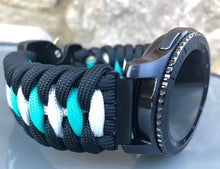 Load image into Gallery viewer, Samsung Galaxy Watch Band, Galaxy 42mm, Galaxy 46mm, Gear S3 Frontier, Gear S3 Classic, Gear Sport, 550 Paracord Watch Band.
