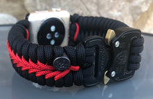 Lade das Bild in den Galerie-Viewer, Paracord Watch Band compatible with Apple Watch Series 1, 2, 3, 4, 5, 6, 7, 8, Ultra & SE (watch not included)