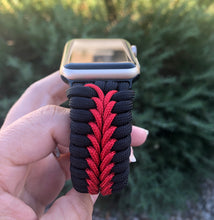 Lade das Bild in den Galerie-Viewer, Paracord Watch Band compatible with Apple Watch Series 1, 2, 3, 4, 5, 6, 7, 8, Ultra & SE (watch not included)