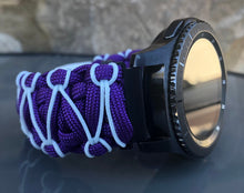 Load image into Gallery viewer, Samsung Galaxy Watch Band, Galaxy 42mm, Galaxy 46mm, Gear S3 Frontier, Gear S3 Classic, Gear Sport, 550 Paracord Watch Band.