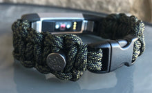 Load image into Gallery viewer, Paracord watch band personalized to replace bands for Fitbit Inspire, Fitbit Luxe, and Fitbit Alta (watch not included)