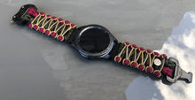Load image into Gallery viewer, Samsung Galaxy Watch Band, Galaxy 42mm, Galaxy 46mm, Gear S3 Frontier, Gear S3 Classic, Gear Sport, 550 Paracord Watch Band.