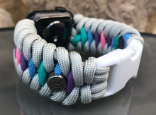 Lade das Bild in den Galerie-Viewer, Paracord Watch Band compatible with Apple Watch Series 1, 2, 3, 4, 5, 6, 7, 8, 9, Ultra, Ultra 2 & SE (watch not included)