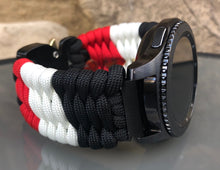 Load image into Gallery viewer, Samsung Galaxy Watch Band, Galaxy 42mm, Galaxy 46mm, Gear S3 Frontier, Gear S3 Classic, Gear Sport, 550 Paracord Watch Band.