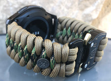 Load image into Gallery viewer, Samsung Galaxy Watch Band, Galaxy 42mm, Galaxy 46mm, Gear S3 Frontier, Gear S3 Classic, Gear Sport, 550 Paracord Watch Band.