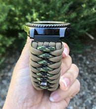 Load image into Gallery viewer, Samsung Galaxy Watch Band, Galaxy 42mm, Galaxy 46mm, Gear S3 Frontier, Gear S3 Classic, Gear Sport, 550 Paracord Watch Band.