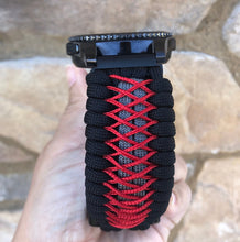 Load image into Gallery viewer, Samsung Galaxy Watch Band, Galaxy 42mm, Galaxy 46mm, Gear S3 Frontier, Gear S3 Classic, Gear Sport, 550 Paracord Watch Band.