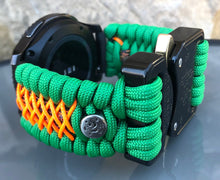 Load image into Gallery viewer, Samsung Galaxy Watch Band, Galaxy 42mm, Galaxy 46mm, Gear S3 Frontier, Gear S3 Classic, Gear Sport, 550 Paracord Watch Band.