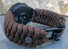 Load image into Gallery viewer, Paracord Watch Band compatible with Garmin Approach S12, Approach S40, Approach S42, D2 Air, Vivoactive 3S, Vivoactive 3, Vivoactive 3 Music, Vivoactive 4S, Vivoactive 4, Venu, Venu 2S, Venu 2, Venu SQ, Venu Music (watch not included)