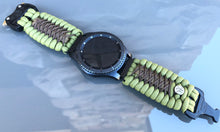 Load image into Gallery viewer, Samsung Galaxy Watch Band, Galaxy 42mm, Galaxy 46mm, Gear S3 Frontier, Gear S3 Classic, Gear Sport, 550 Paracord Watch Band.