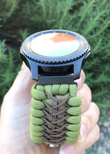 Load image into Gallery viewer, Samsung Galaxy Watch Band, Galaxy 42mm, Galaxy 46mm, Gear S3 Frontier, Gear S3 Classic, Gear Sport, 550 Paracord Watch Band.