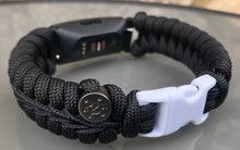 Load image into Gallery viewer, Paracord watch band personalized to replace bands for Fitbit Inspire, Fitbit Luxe, and Fitbit Alta (watch not included)