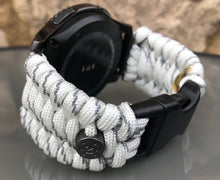 Load image into Gallery viewer, Samsung Galaxy Watch Band, Galaxy 42mm, Galaxy 46mm, Gear S3 Frontier, Gear S3 Classic, Gear Sport, 550 Paracord Watch Band.