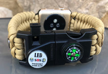 Load image into Gallery viewer, Personalized Paracord Watch Band for Apple Watch Series 1-11, Ultra, Ultra 2, Ultra 3, and SE (watch not included).