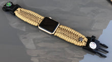 Load image into Gallery viewer, Personalized Paracord Watch Band for Apple Watch Series 1-11, Ultra, Ultra 2, Ultra 3, and SE (watch not included).