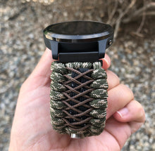 Load image into Gallery viewer, Paracord Watch Band compatible with Garmin Approach S12, Approach S40, Approach S42, D2 Air, Vivoactive 3S, Vivoactive 3, Vivoactive 3 Music, Vivoactive 4S, Vivoactive 4, Venu, Venu 2S, Venu 2, Venu SQ, Venu Music (watch not included)