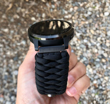 Charger l'image dans la galerie, Paracord watch band compatible with Garmin Approach S12/S40/S42, D2 Air/X10, Vivoactive, Venu, Vivomove, Forerunner 55/245/255/645/745 (watch not included)