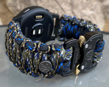 Charger l'image dans la galerie, Paracord watch band compatible with Garmin Approach S12/S40/S42, D2 Air/X10, Vivoactive, Venu, Vivomove, Forerunner 55/245/255/645/745 (watch not included)