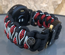 Load image into Gallery viewer, Paracord Watch Band compatible with Garmin Approach S12, Approach S40, Approach S42, D2 Air, Vivoactive 3S, Vivoactive 3, Vivoactive 3 Music, Vivoactive 4S, Vivoactive 4, Venu, Venu 2S, Venu 2, Venu SQ, Venu Music (watch not included)