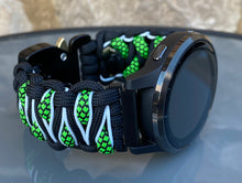 Load image into Gallery viewer, Paracord Watch Band compatible with Garmin Approach S12, Approach S40, Approach S42, D2 Air, Vivoactive 3S, Vivoactive 3, Vivoactive 3 Music, Vivoactive 4S, Vivoactive 4, Venu, Venu 2S, Venu 2, Venu SQ, Venu Music (watch not included)