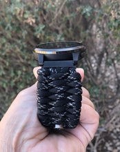 Cargar imagen en el visor de la galería, Paracord watch band compatible with Garmin Approach S12/S40/S42, D2 Air/X10, Vivoactive, Venu, Vivomove, Forerunner 55/245/255/645/745 (watch not included)