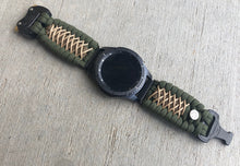 Load image into Gallery viewer, Samsung Galaxy Watch Band, Galaxy 42mm, Galaxy 46mm, Gear S3 Frontier, Gear S3 Classic, Gear Sport, 550 Paracord Watch Band.