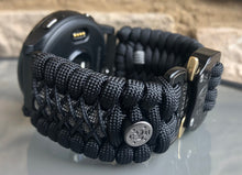 Cargar imagen en el visor de la galería, Paracord watch band compatible with Garmin Approach S12/S40/S42, D2 Air/X10, Vivoactive, Venu, Vivomove, Forerunner 55/245/255/645/745 (watch not included)