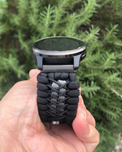 Cargar imagen en el visor de la galería, Paracord watch band compatible with Garmin Approach S12/S40/S42, D2 Air/X10, Vivoactive, Venu, Vivomove, Forerunner 55/245/255/645/745 (watch not included)