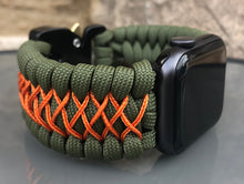 Lade das Bild in den Galerie-Viewer, Paracord Watch Band compatible with Apple Watch Series 1, 2, 3, 4, 5, 6, 7, 8, Ultra & SE (watch not included)
