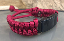 Load image into Gallery viewer, Paracord watch band personalized to replace bands for Fitbit Inspire, Fitbit Luxe, and Fitbit Alta (watch not included)