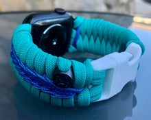 Lade das Bild in den Galerie-Viewer, Paracord Watch Band compatible with Apple Watch Series 1, 2, 3, 4, 5, 6, 7, 8, 9, Ultra, Ultra 2 & SE (watch not included)