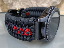 Load image into Gallery viewer, Samsung Galaxy Watch Band, Galaxy 42mm, Galaxy 46mm, Gear S3 Frontier, Gear S3 Classic, Gear Sport, 550 Paracord Watch Band.