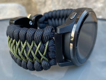 Load image into Gallery viewer, Paracord Watch Band compatible with Garmin Approach S12, Approach S40, Approach S42, D2 Air, Vivoactive 3S, Vivoactive 3, Vivoactive 3 Music, Vivoactive 4S, Vivoactive 4, Venu, Venu 2S, Venu 2, Venu SQ, Venu Music (watch not included)