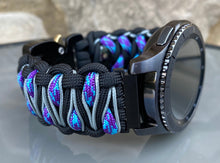 Load image into Gallery viewer, Samsung Galaxy Watch Band, Galaxy 42mm, Galaxy 46mm, Gear S3 Frontier, Gear S3 Classic, Gear Sport, 550 Paracord Watch Band.