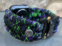 Load image into Gallery viewer, Personalized Paracord Watch Band for Apple Watch Series 1-11, Ultra, Ultra 2, Ultra 3, and SE (watch not included).