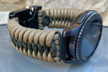 Load image into Gallery viewer, Samsung Galaxy Watch Band, Galaxy 42mm, Galaxy 46mm, Gear S3 Frontier, Gear S3 Classic, Gear Sport, 550 Paracord Watch Band.