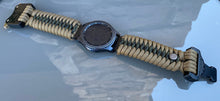 Load image into Gallery viewer, Samsung Galaxy Watch Band, Galaxy 42mm, Galaxy 46mm, Gear S3 Frontier, Gear S3 Classic, Gear Sport, 550 Paracord Watch Band.