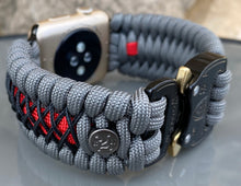 Charger l'image dans la galerie, Paracord Watch Band compatible with Apple Watch Series 1, 2, 3, 4, 5, 6, 7, 8, 9, Ultra, Ultra 2 & SE (watch not included)
