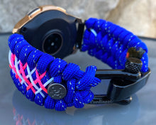 Load image into Gallery viewer, Samsung Galaxy Watch Band, Galaxy 42mm, Galaxy 46mm, Gear S3 Frontier, Gear S3 Classic, Gear Sport, 550 Paracord Watch Band.