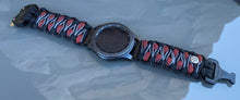 Load image into Gallery viewer, Samsung Galaxy Watch Band, Galaxy 42mm, Galaxy 46mm, Gear S3 Frontier, Gear S3 Classic, Gear Sport, 550 Paracord Watch Band.
