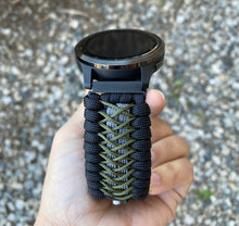 Charger l'image dans la galerie, Paracord watch band compatible with Garmin Approach S12/S40/S42, D2 Air/X10, Vivoactive, Venu, Vivomove, Forerunner 55/245/255/645/745 (watch not included)
