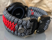 Load image into Gallery viewer, Samsung Galaxy Watch Band, Galaxy 42mm, Galaxy 46mm, Gear S3 Frontier, Gear S3 Classic, Gear Sport, 550 Paracord Watch Band.