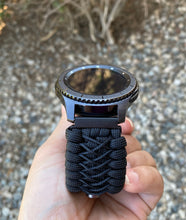 Load image into Gallery viewer, Samsung Galaxy Watch Band, Galaxy 42mm, Galaxy 46mm, Gear S3 Frontier, Gear S3 Classic, Gear Sport, 550 Paracord Watch Band.