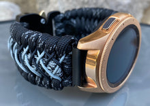 Load image into Gallery viewer, Samsung Galaxy Watch Band, Galaxy 42mm, Galaxy 46mm, Gear S3 Frontier, Gear S3 Classic, Gear Sport, 550 Paracord Watch Band.